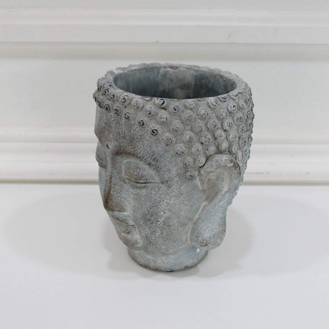 Buddha head planter, medium