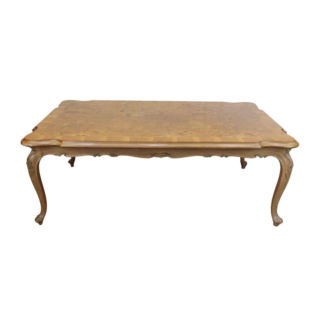 very large French style coffee table, unpainted