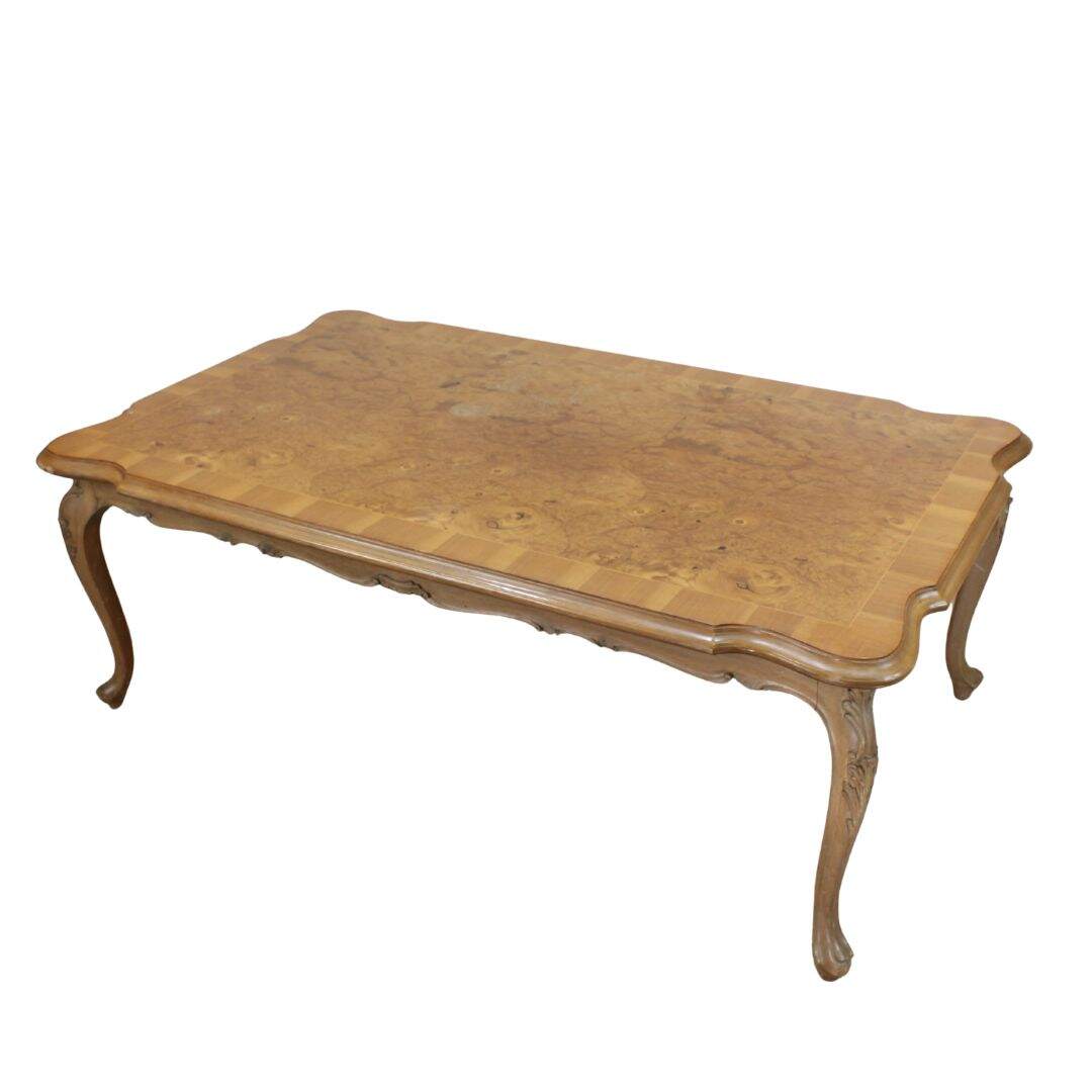 very large French style coffee table, unpainted