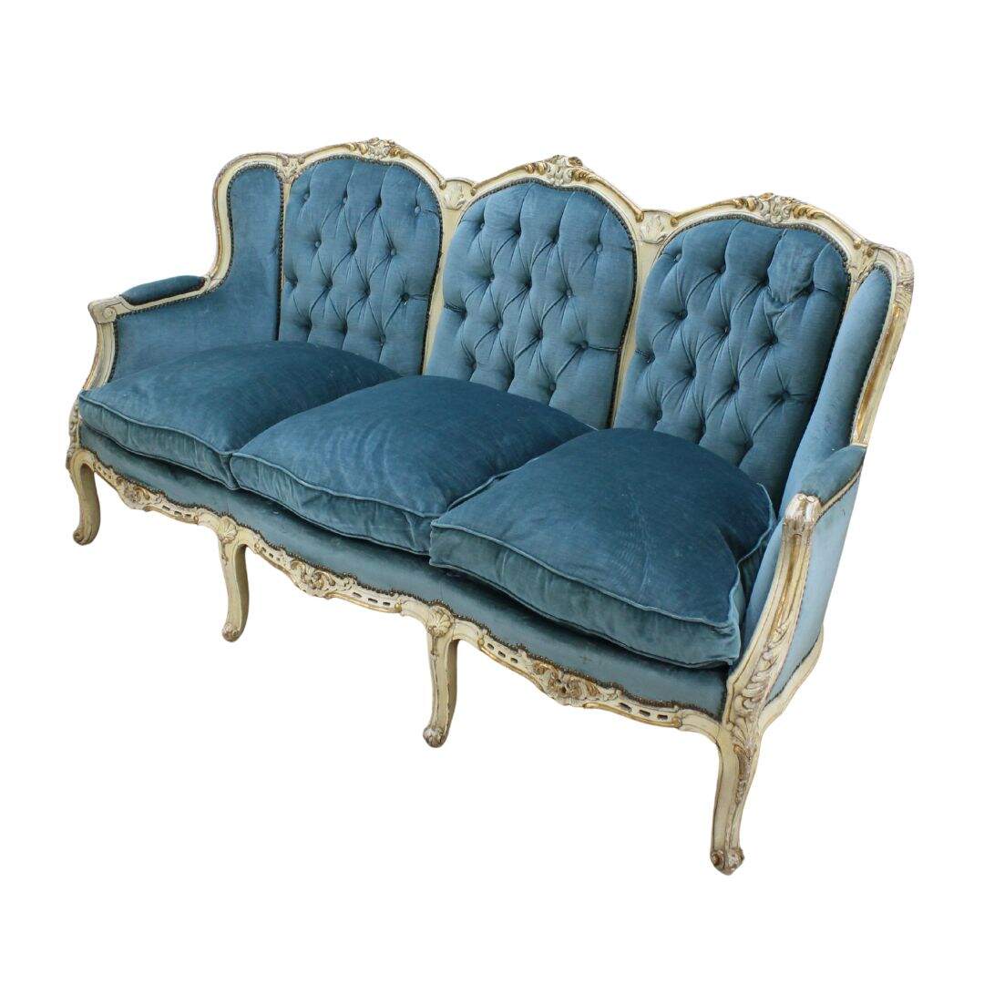 ornate french sofa, unfinished