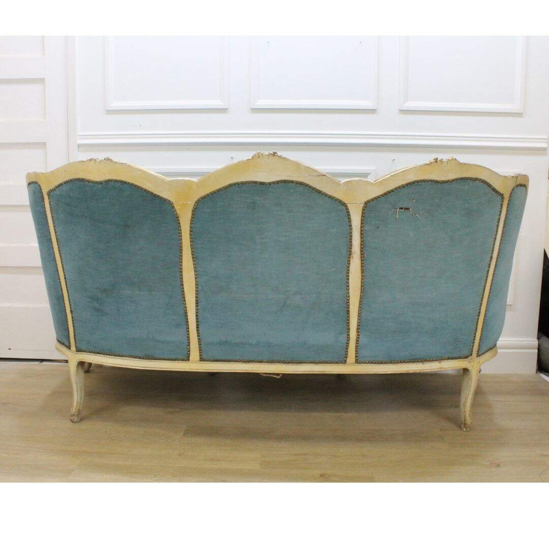 ornate french sofa, unfinished