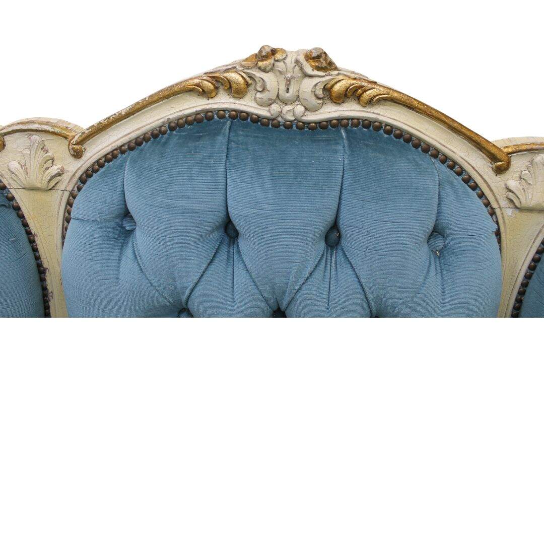 ornate french sofa, unfinished