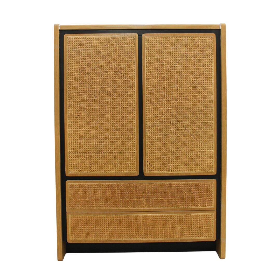 Modern dresser with caning