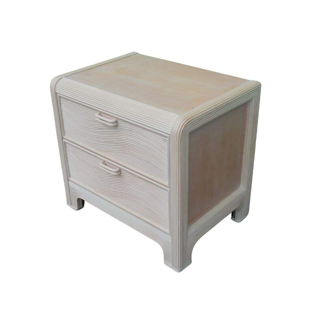 split reed 2 drawer night tablesw