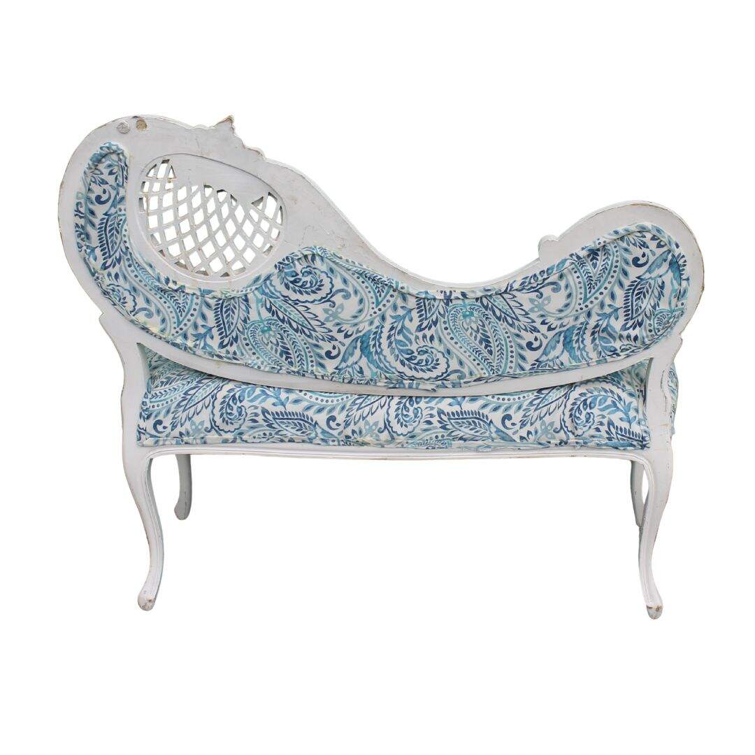 ornate carved french settee, unfinished