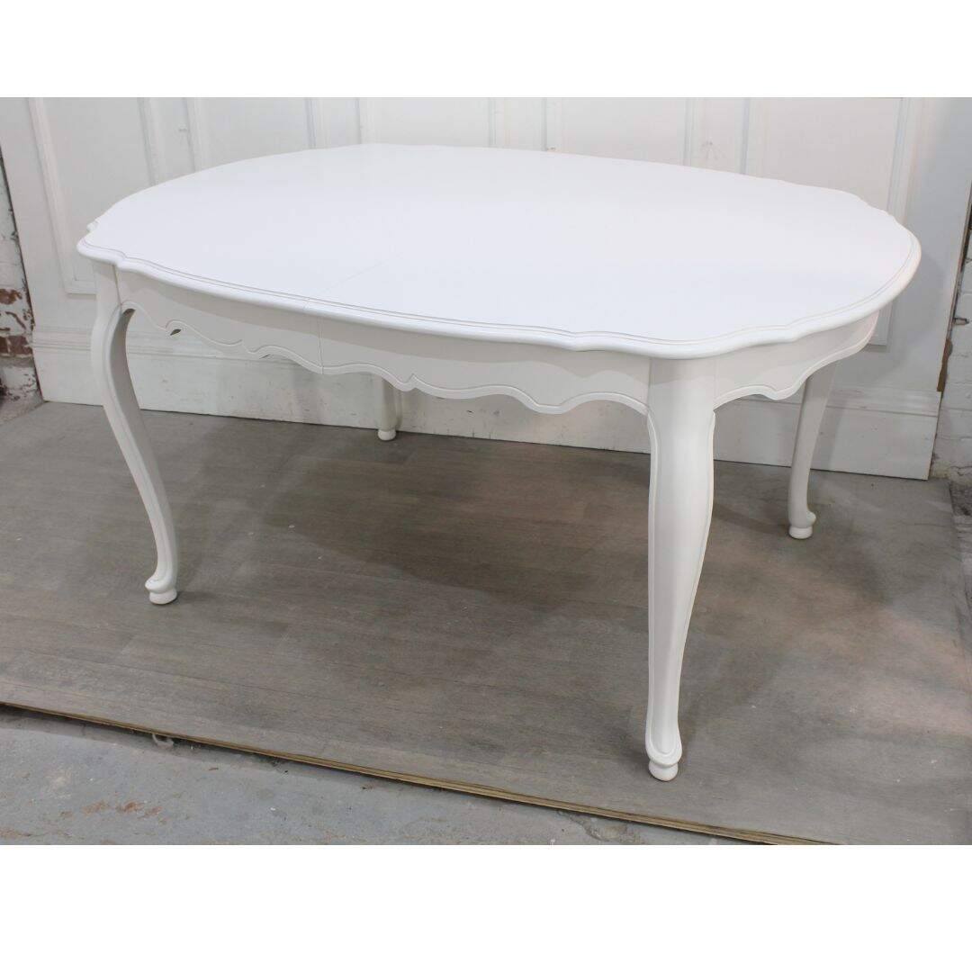 Oval French provincial dining table