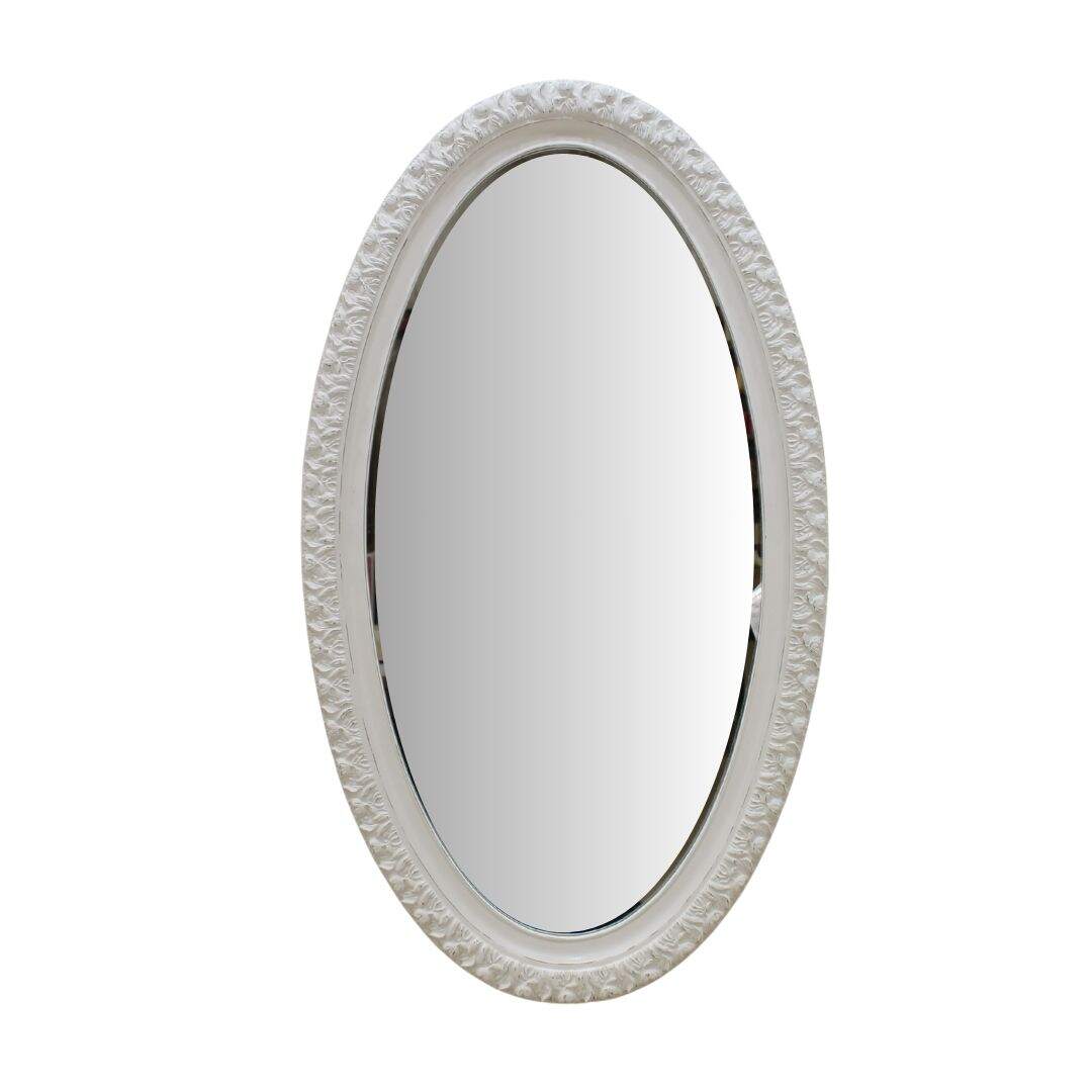 white oblong mirror