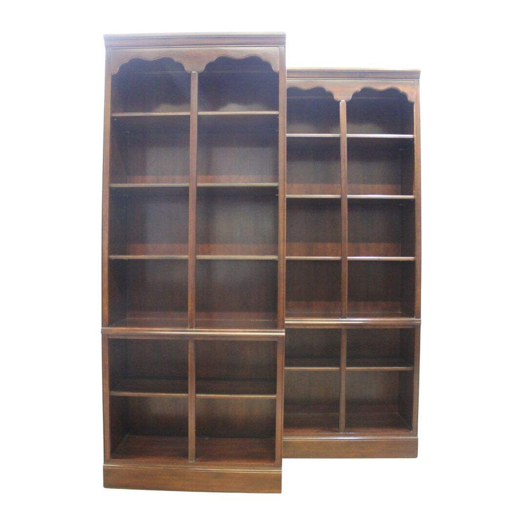 pair bookcases, unpainted