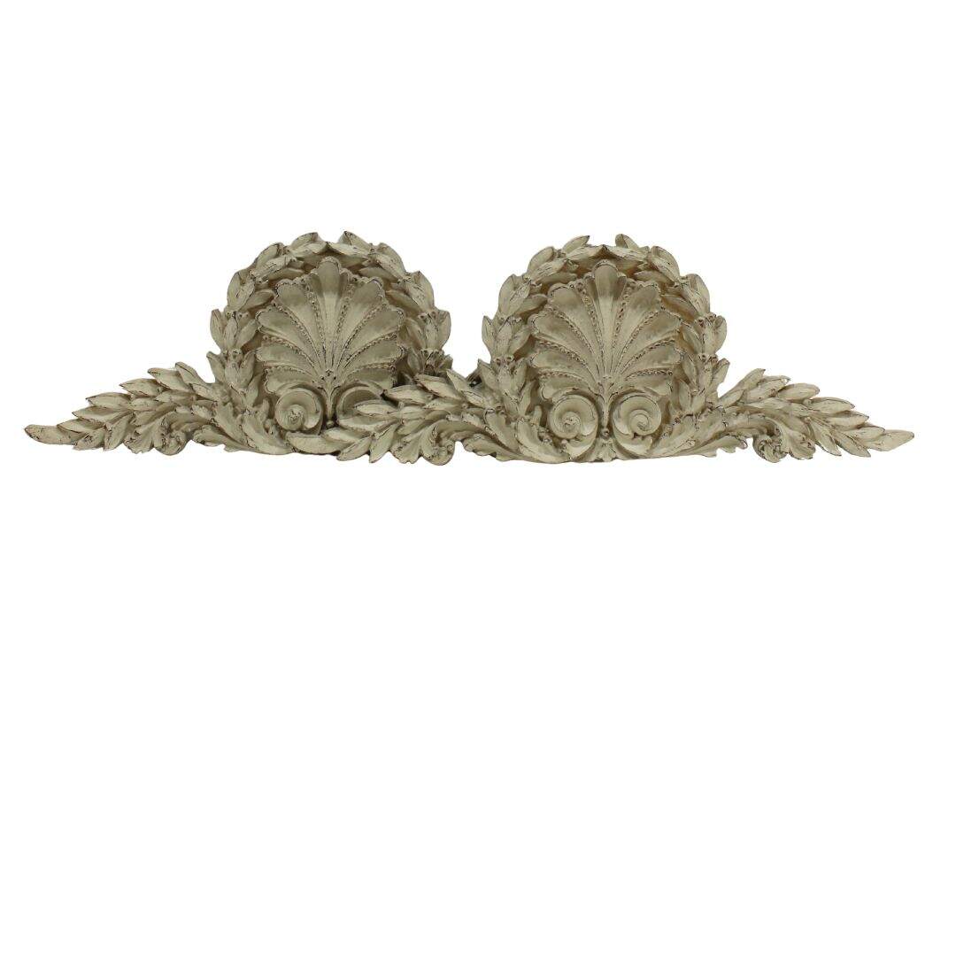 Pair of laurel wreath wall plaques
