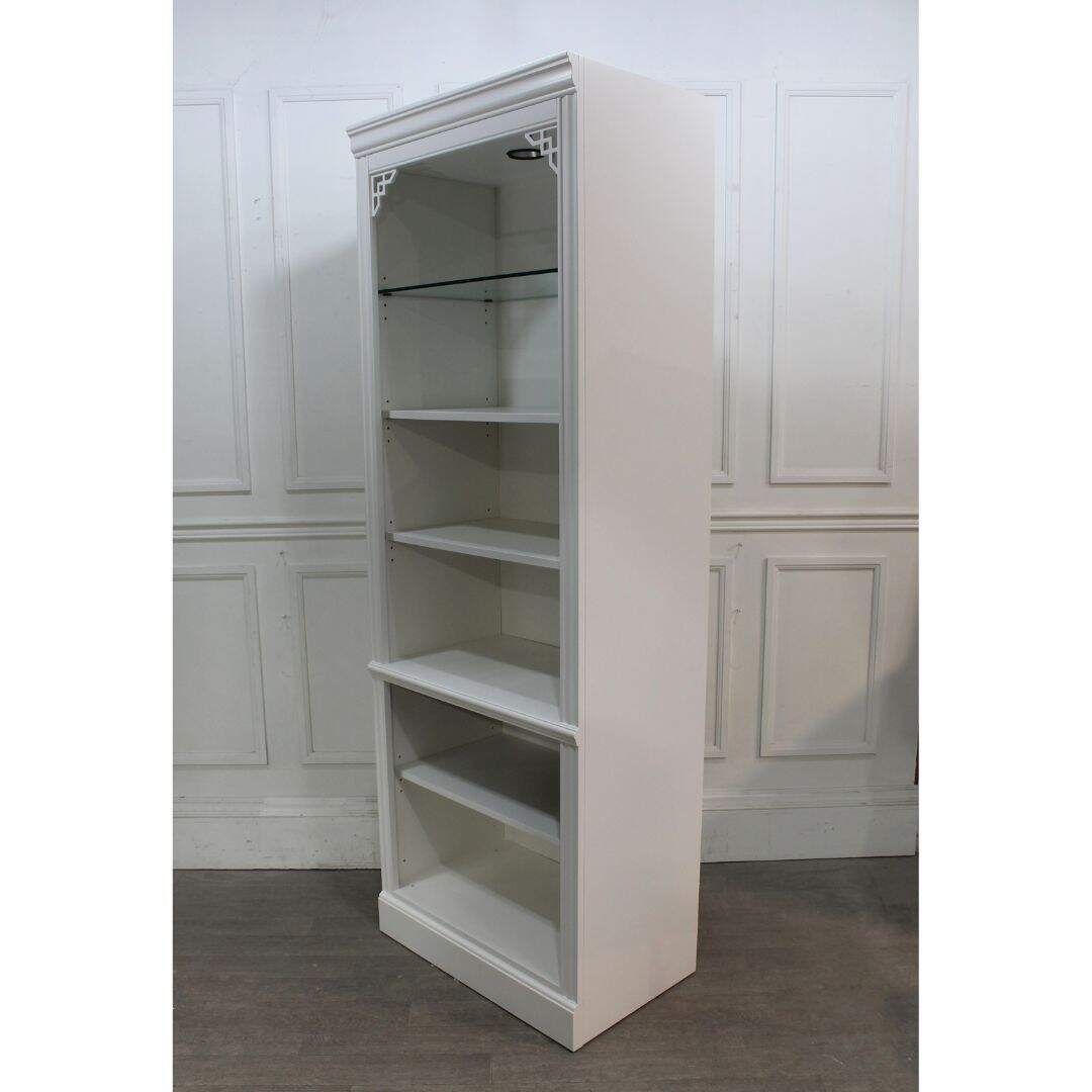 Pair of white bookcases