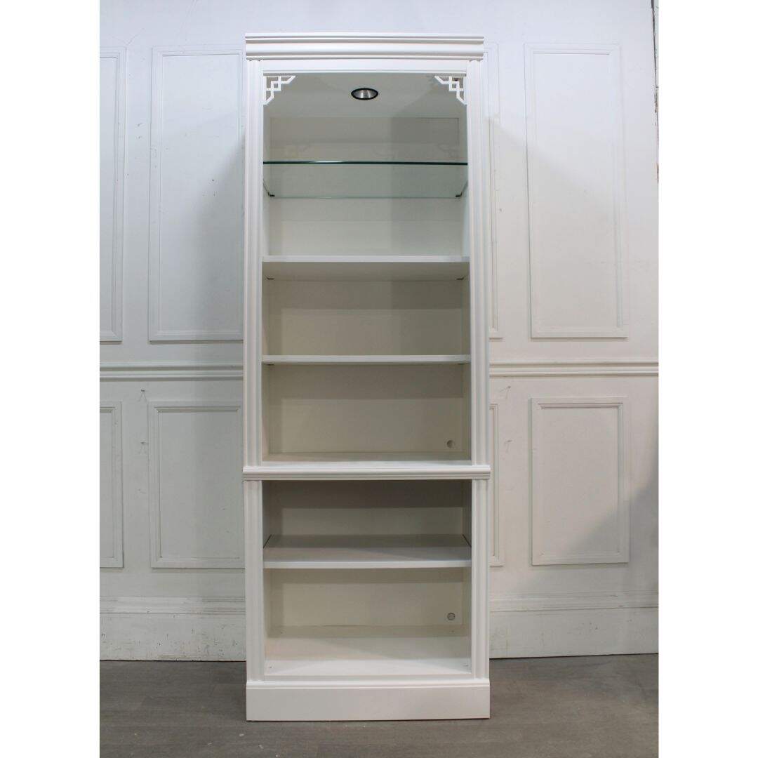 Pair of white bookcases