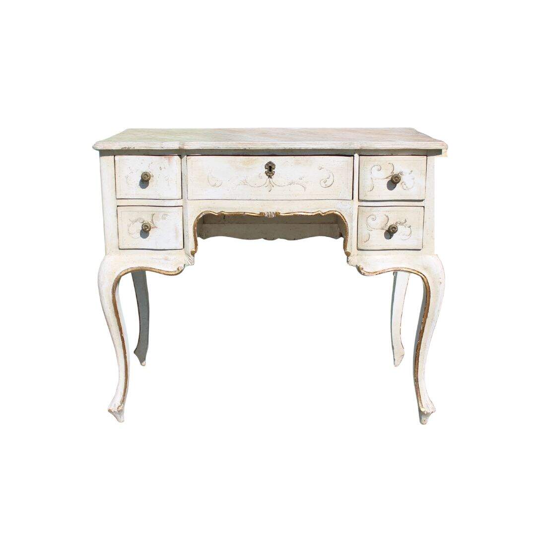 Petite distressed writing desk