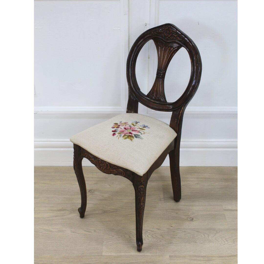 petite dining vanity chair, unfinished