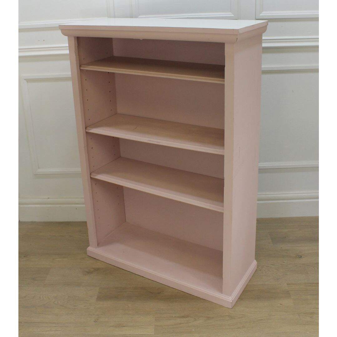 Pink pine bookcase, unpainted