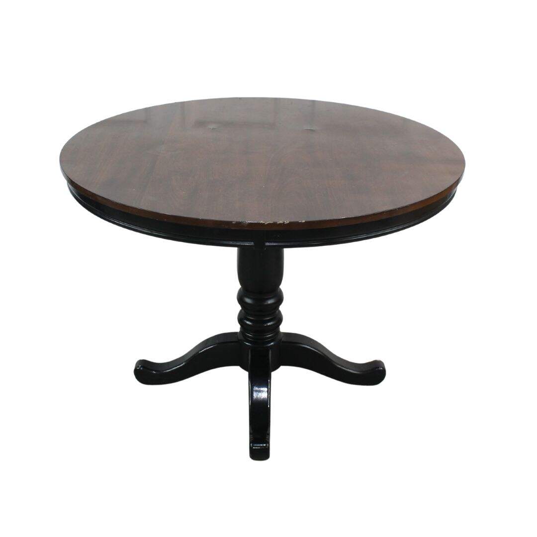 round pedestal dining table, unpainted