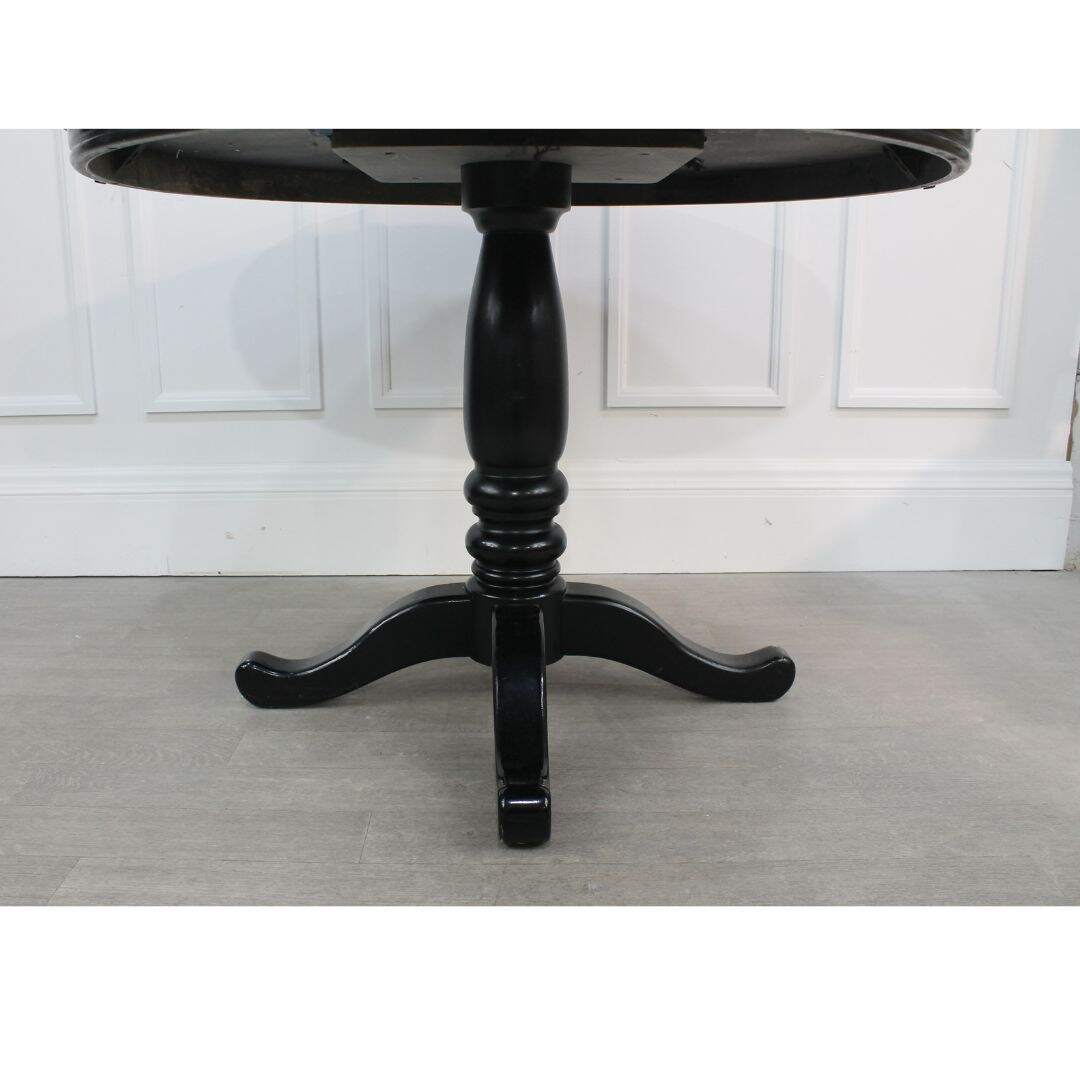 round pedestal dining table, unpainted