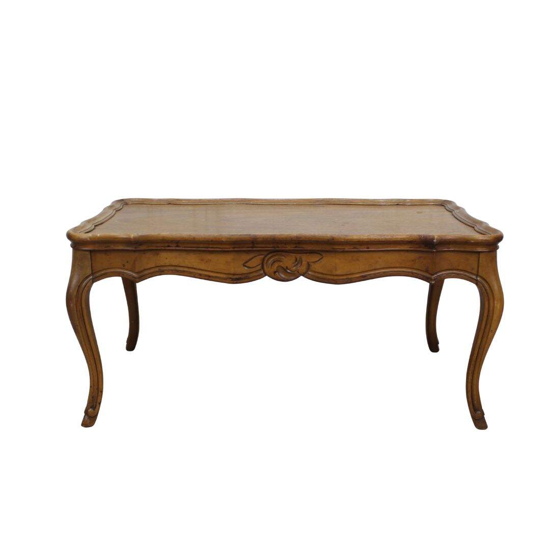 small french provincial coffee table, unfinished