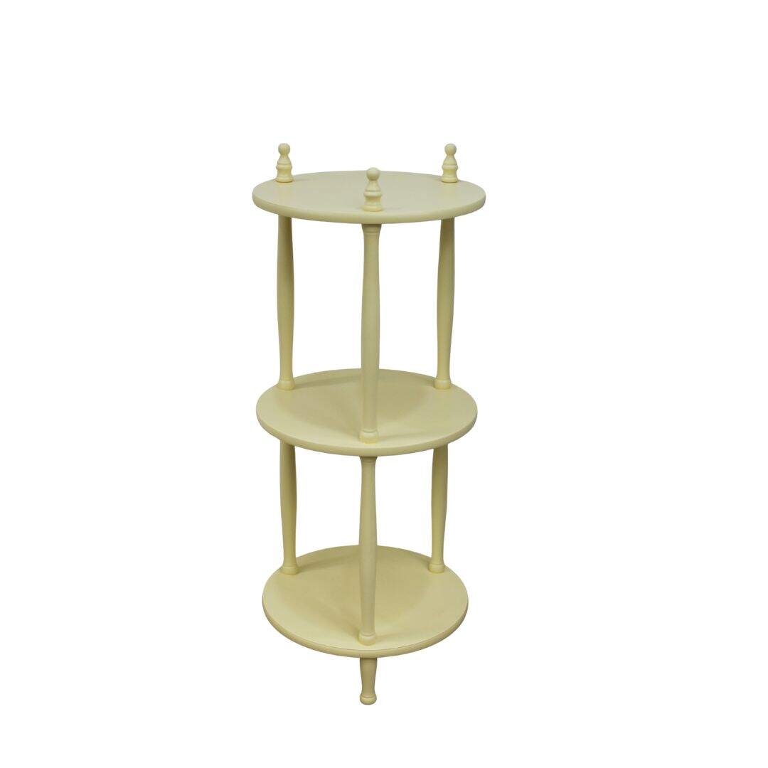 Yellow 3 tiered plant stand