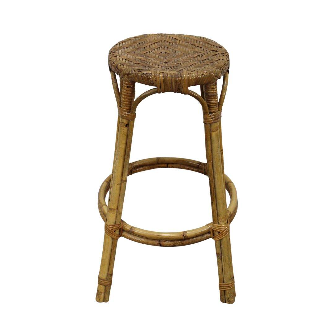 Rattan counter height stool
